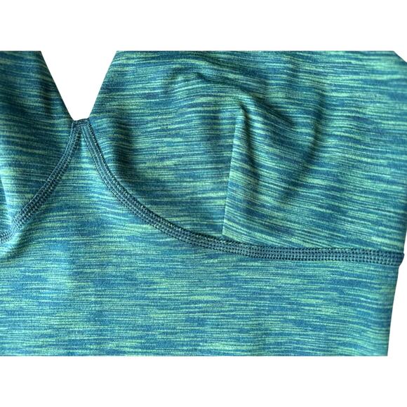 Outdoor Voices FreeForm Leotard in Space Dye Green Size Small - Picture 3 of 5